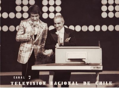 Titulo: Fernando Alarcón y Adolfo Williams en Pepito TV. Año: Desconocido. Fuente: Archivo Adolfo Williams