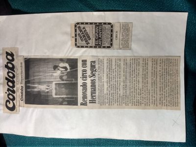Descripción: Renovado circo con Hermanos Segura.  Fecha: 16 de abril de 1987 Fuente: Córdoba