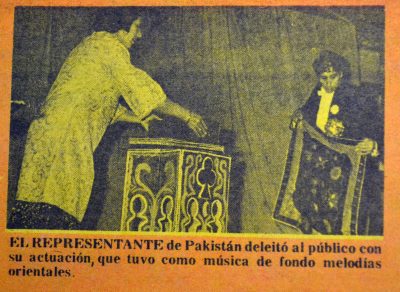 Descripción: El representante de pakistán.  Fecha: 05 de febrero de 1975 Fuente: La Tercera de la Hora.  Procedencia: Periódicos y micro formatos, Biblioteca Nacional de Chile