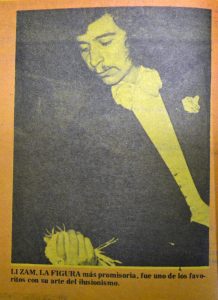 Descripción: Lizam la figura más promisoria Fecha: 19 de enero de 1975 Fuente: La Tercera de la Hora Procedencia: Periódicos y micro formatos, Biblioteca Nacional de Chile