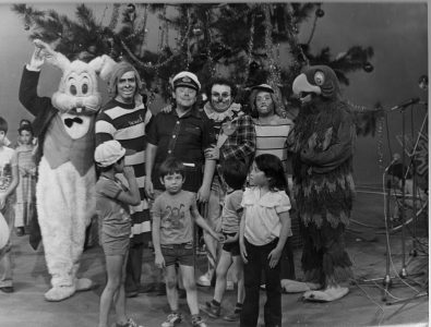 Titulo: Gerardo Parra como el Conejo Sebastián en Capitán Sacacorchos  Año: Desconocido.  Lugar: Santiago. Fuente: Archivo Gerardo Parra