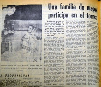 Descripción: Johnny Segovia Fecha: Miércoles 22 de febrero de 1968 Fuente: La Estrella de Valparaíso Procedencia: Periódicos y micro formatos, Biblioteca Nacional de Chile