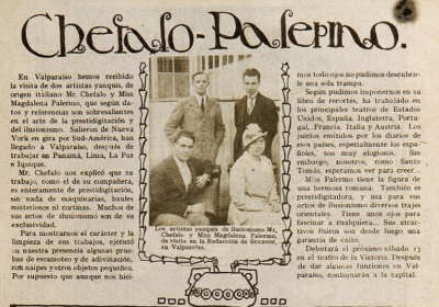 Titulo: Chefalo - Palermo. Año: Abril 1917. Fuente: Revista Suceso