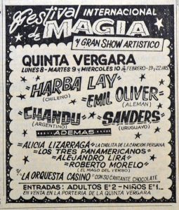 Festival Internacional de Magia en Viña del Mar 1965